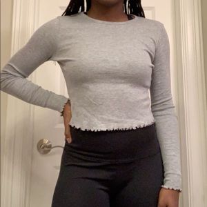 ⚡️Topshop lettuce hem long sleeve